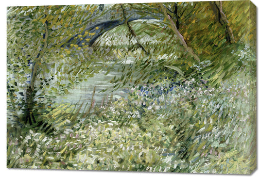 Obraz  River Bank in Springtime, Van Gogh Vintage