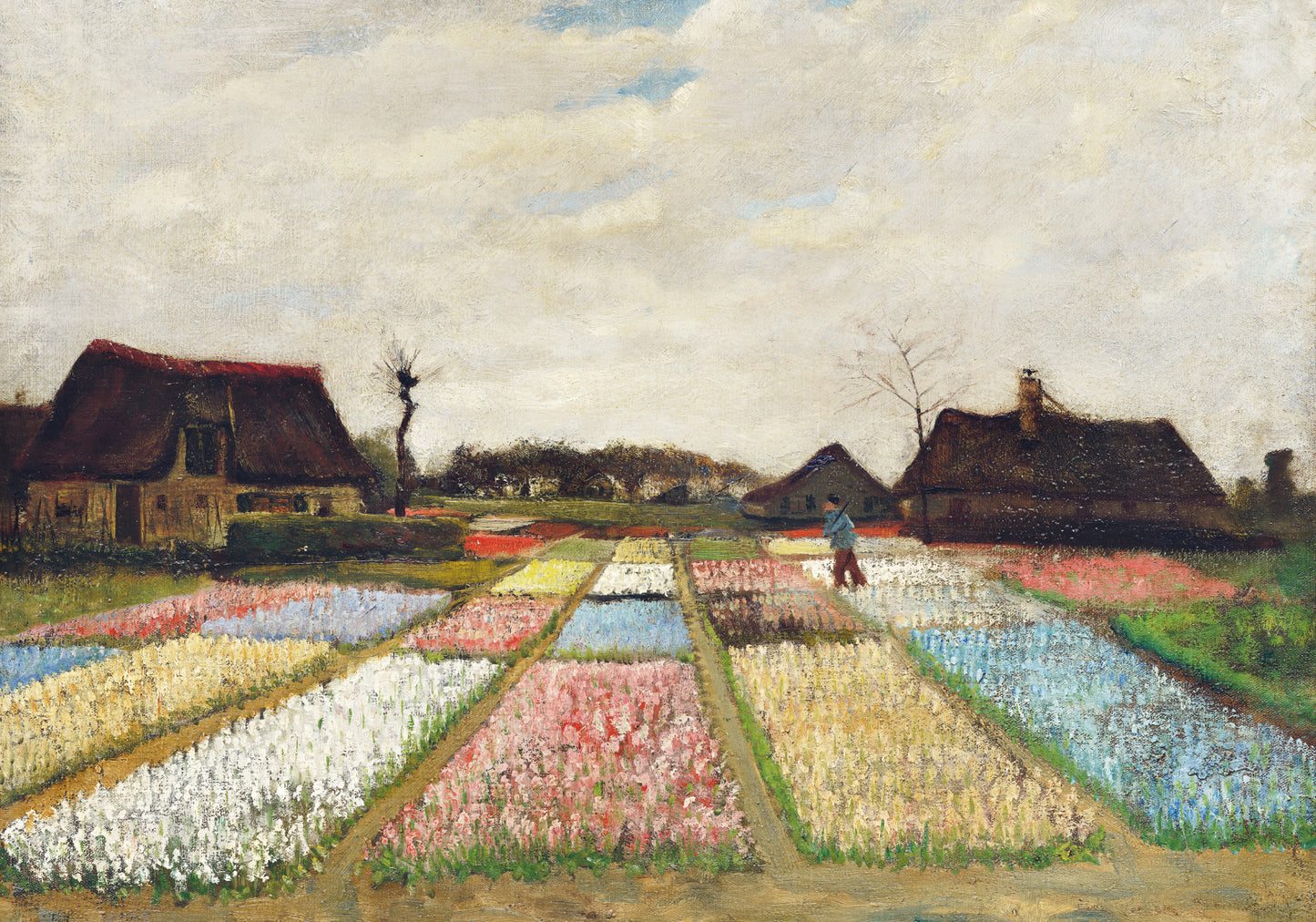 Plakat  Flower Beds in Holland, Van Gogh Vintage