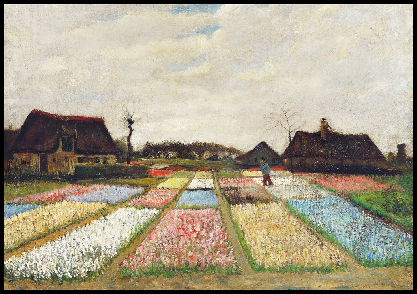 Plakat  Flower Beds in Holland, Van Gogh Vintage