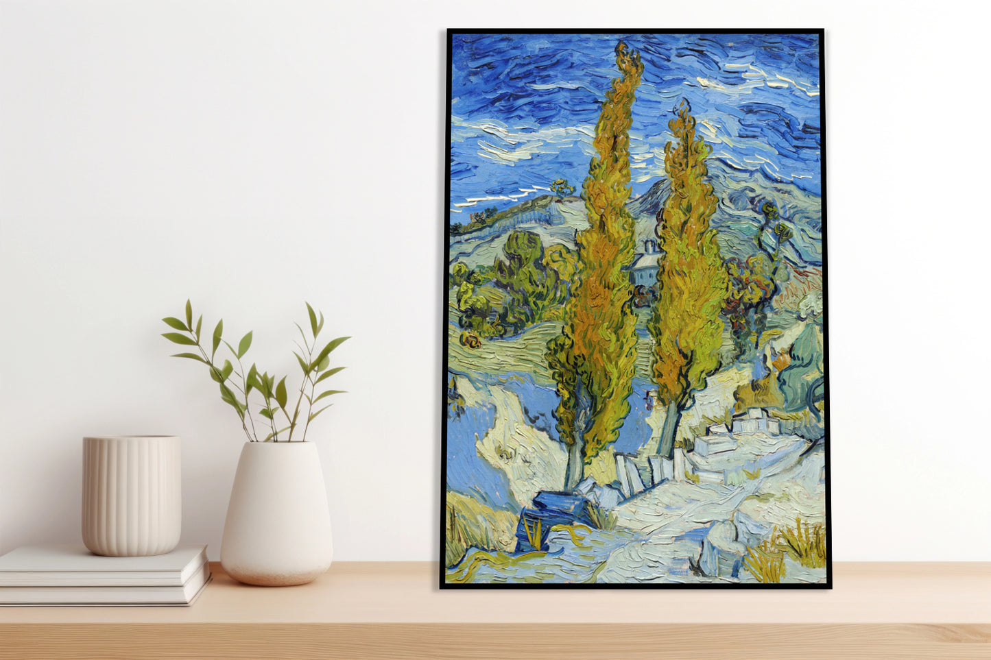 Plakat  The Poplars at Saint-Rémy, Van Gogh Vintage