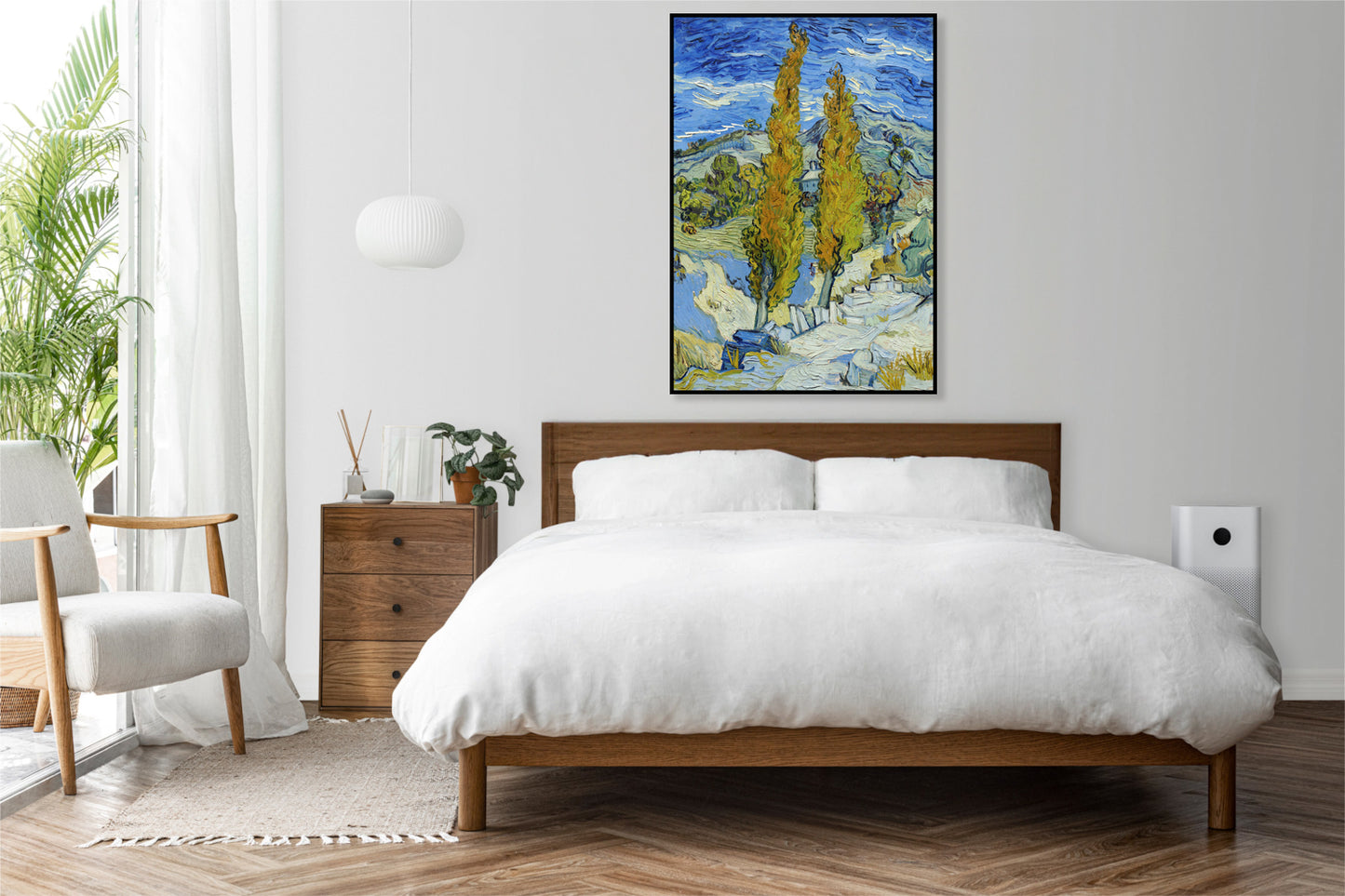 Plakat  The Poplars at Saint-Rémy, Van Gogh Vintage