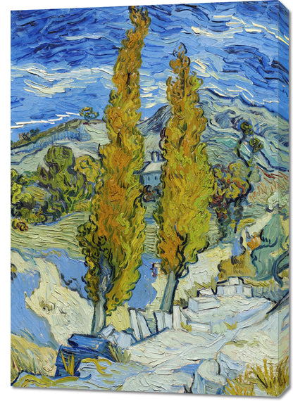 Obraz  The Poplars at Saint-Rémy, Van Gogh Vintage
