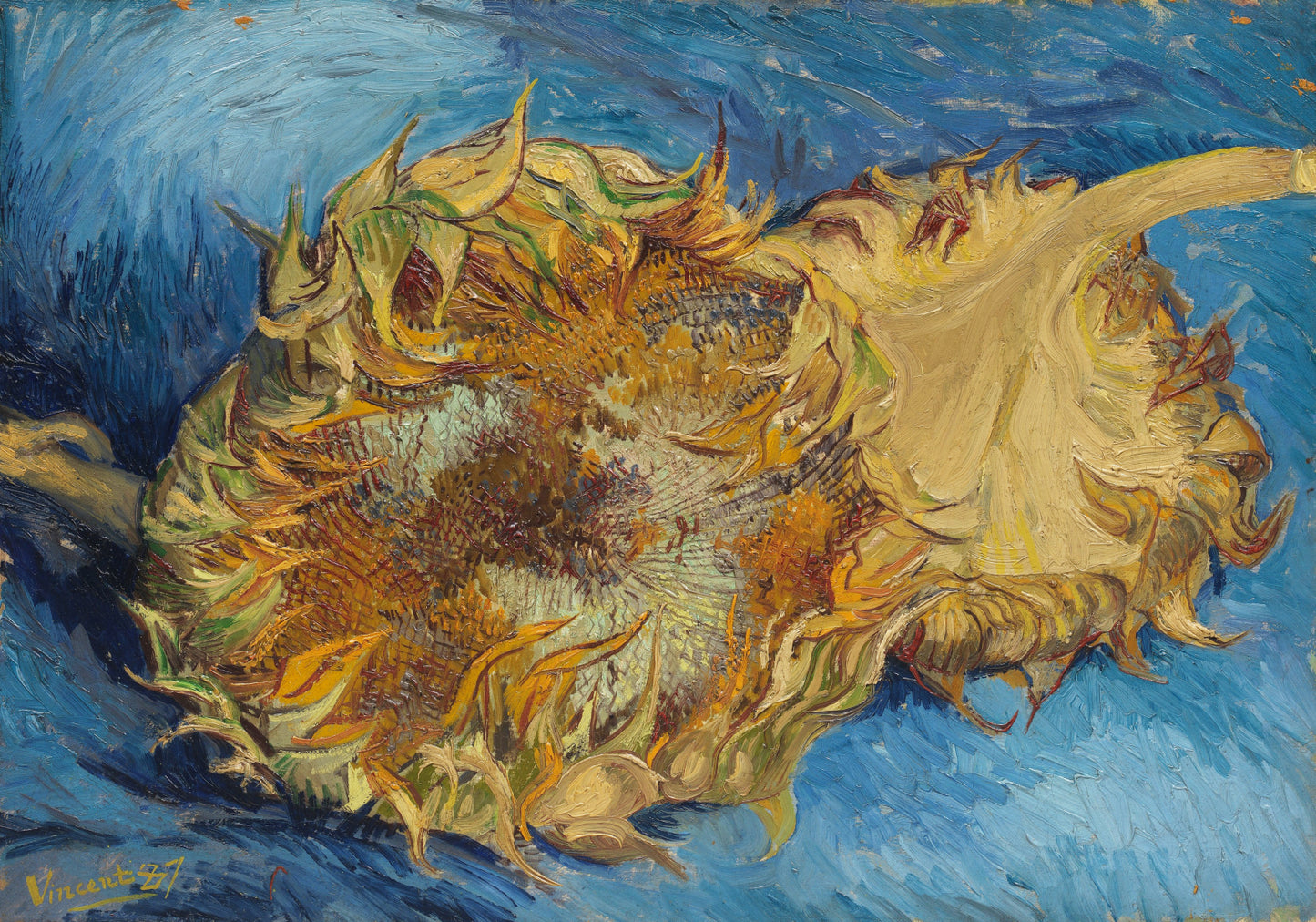 Plakat  Sunflowers, Van Gogh Vintage do Salonu