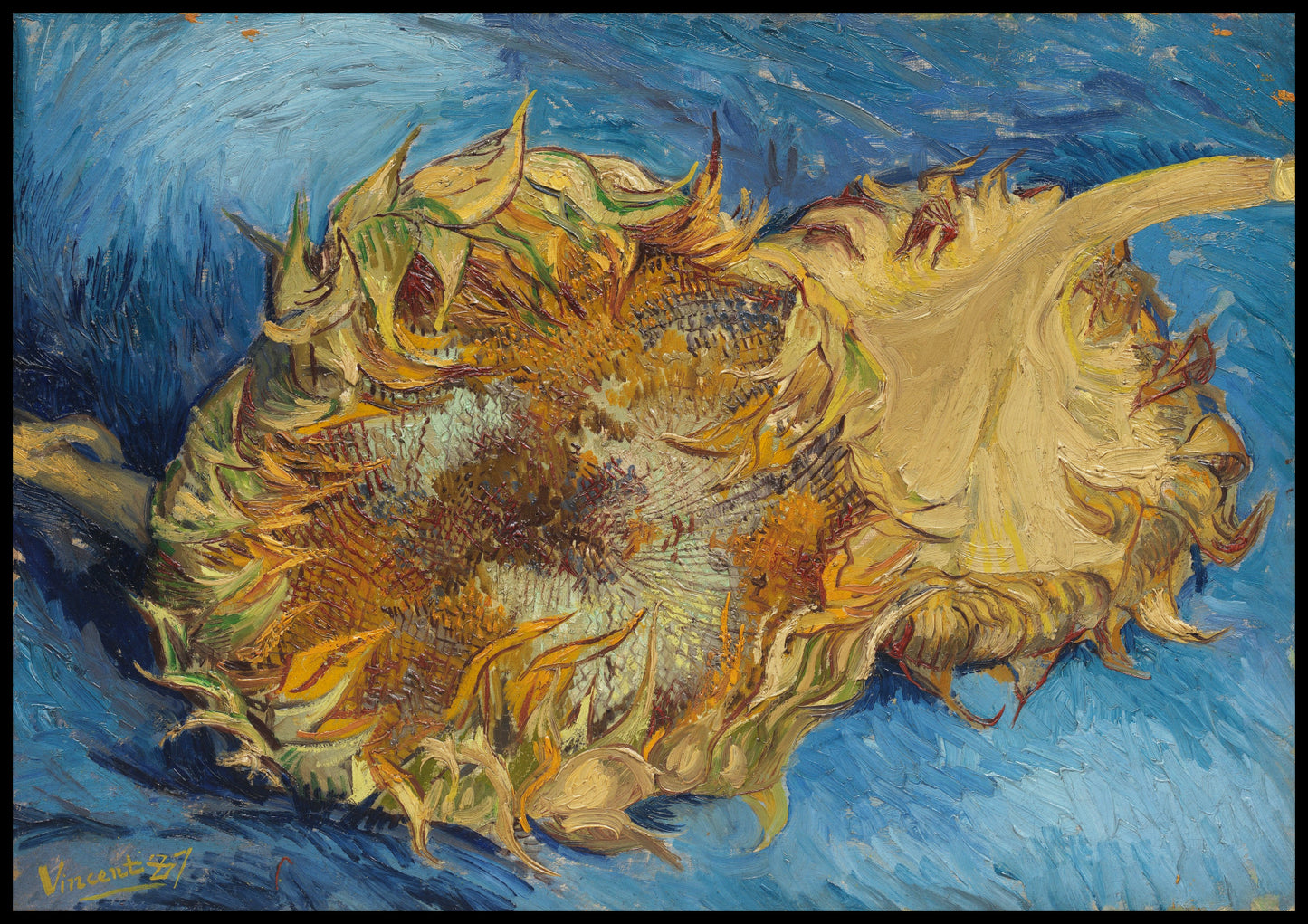 Plakat  Sunflowers, Van Gogh Vintage do Salonu