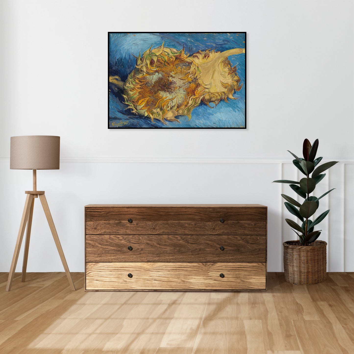 Plakat  Sunflowers, Van Gogh Vintage do Salonu