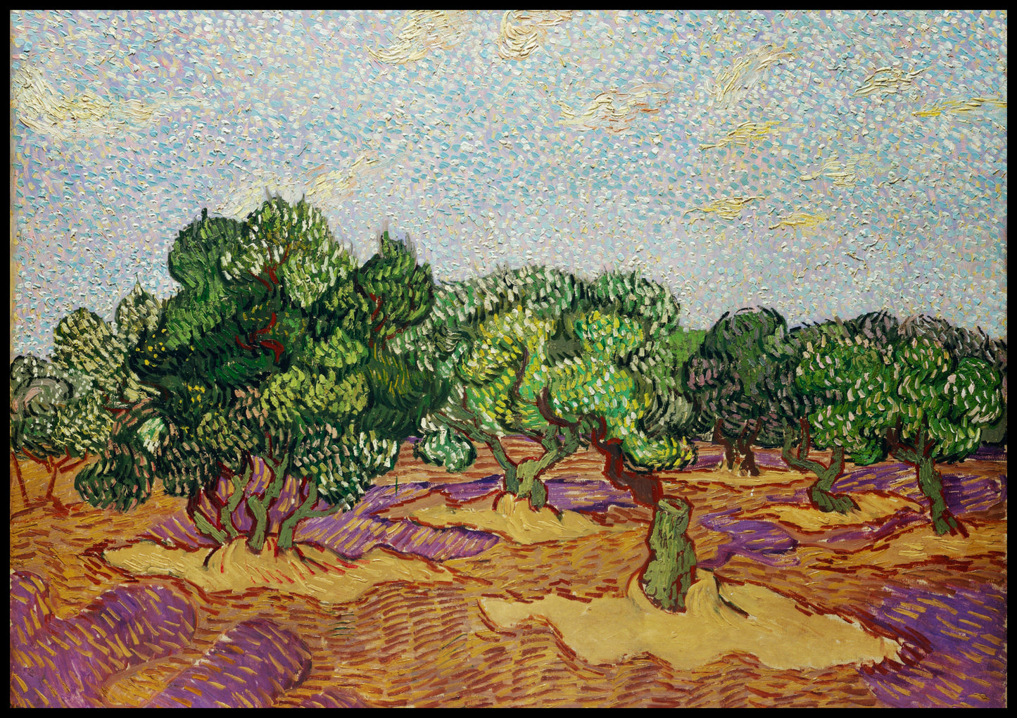 Plakat  Olive Trees 2, Van Gogh Vintage do Salonu