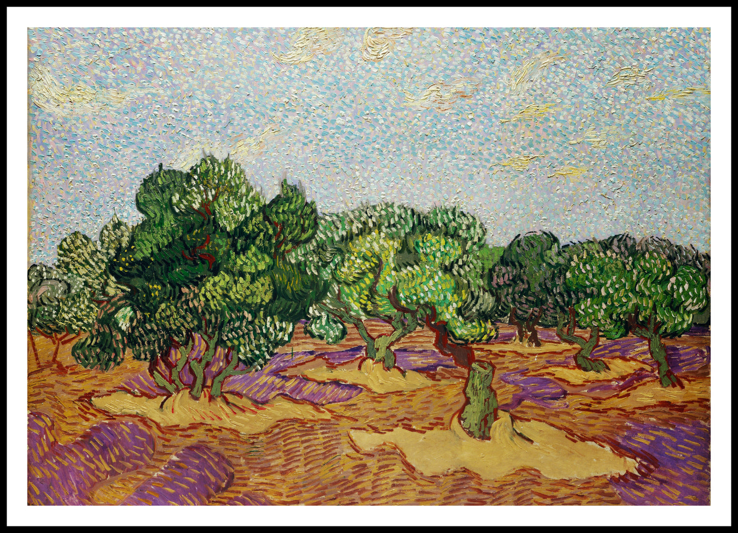 Plakat  Olive Trees 2, Van Gogh Vintage do Salonu
