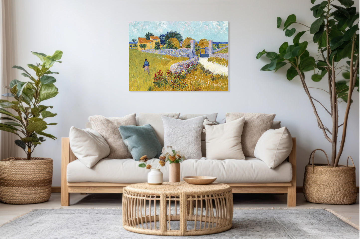 Obraz  Farmhouse in Provence, Van Gogh Vintage