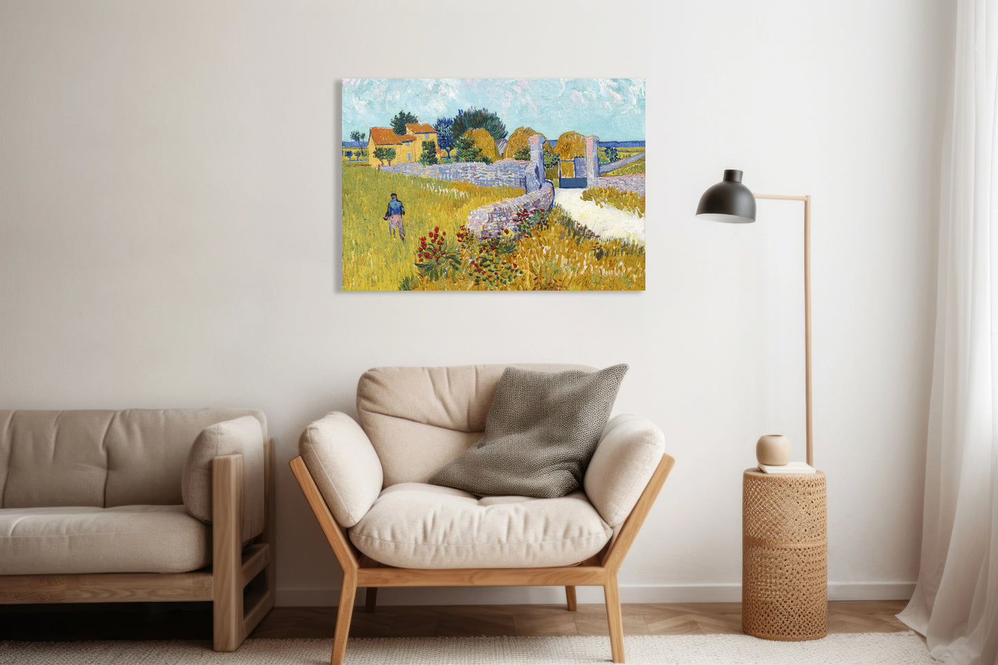 Obraz  Farmhouse in Provence, Van Gogh Vintage