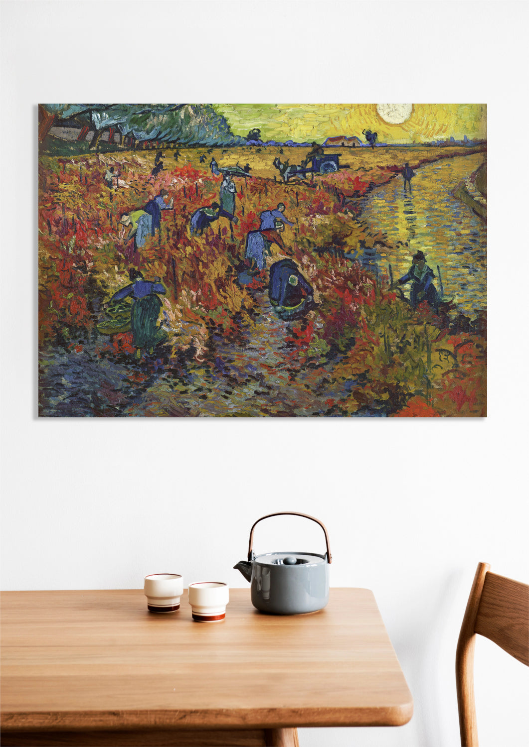 Obraz   The Red Vineyard, Van Gogh Vintage do Salonu