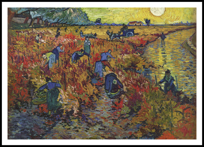 Plakat   The Red Vineyard, Van Gogh Vintage do Salonu