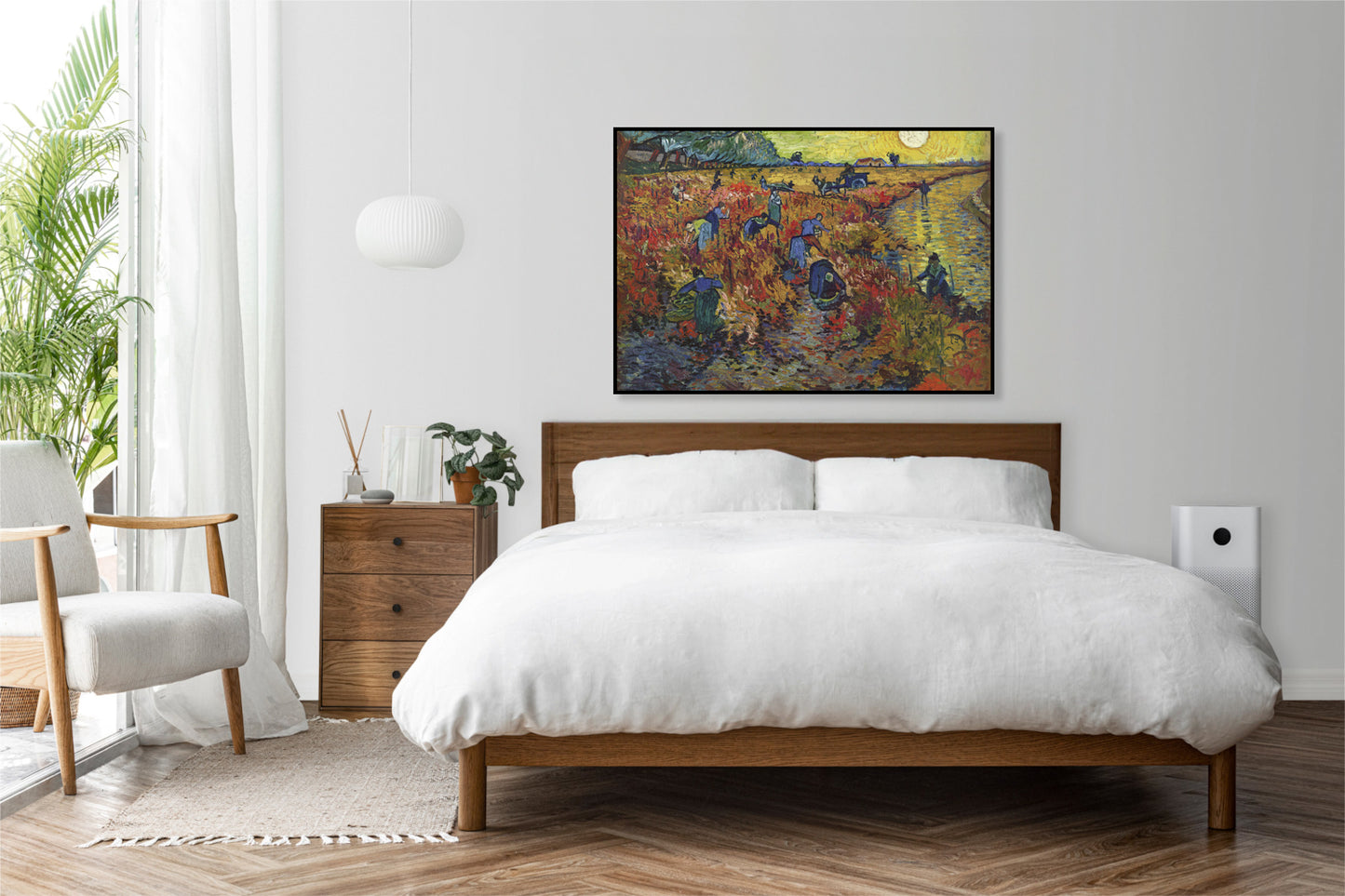 Plakat   The Red Vineyard, Van Gogh Vintage do Salonu