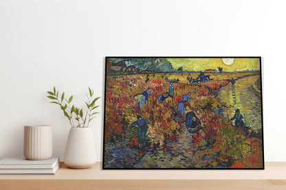 Plakat   The Red Vineyard, Van Gogh Vintage do Salonu