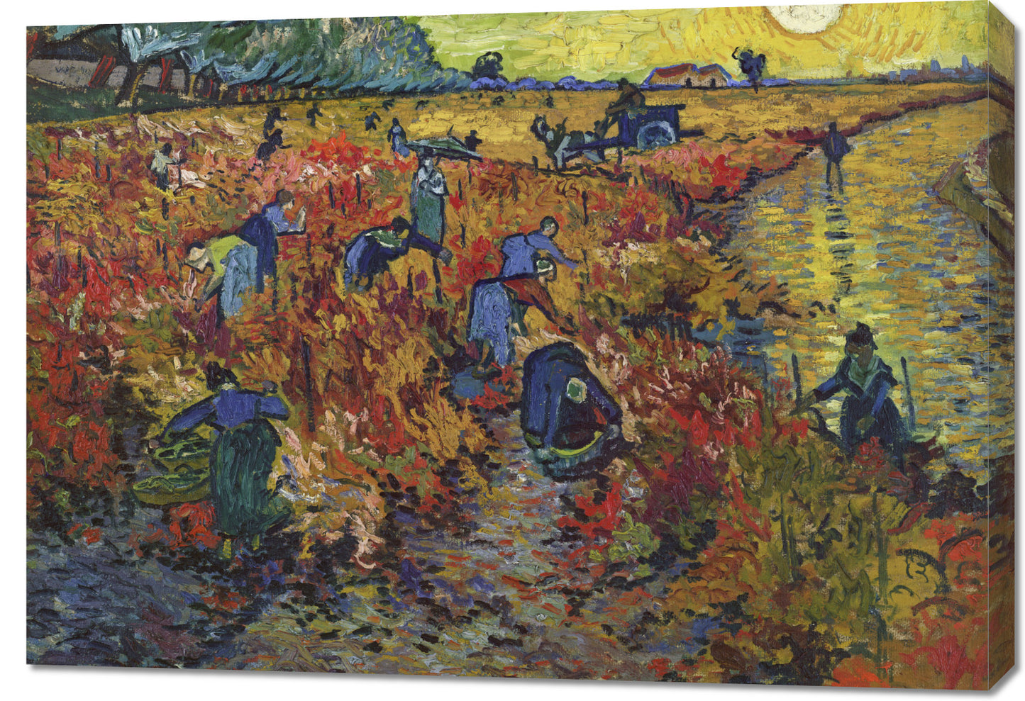 Obraz   The Red Vineyard, Van Gogh Vintage do Salonu