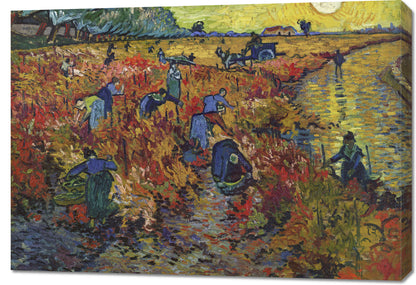 Obraz   The Red Vineyard, Van Gogh Vintage do Salonu