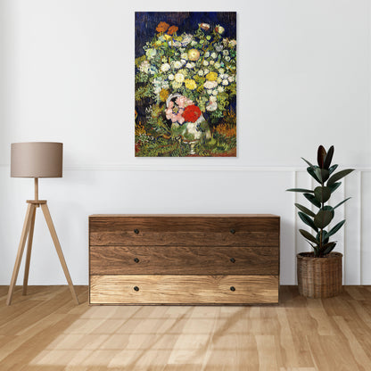 Obraz  Bouquet of Flowers in a Vase, Van Gogh Vintage