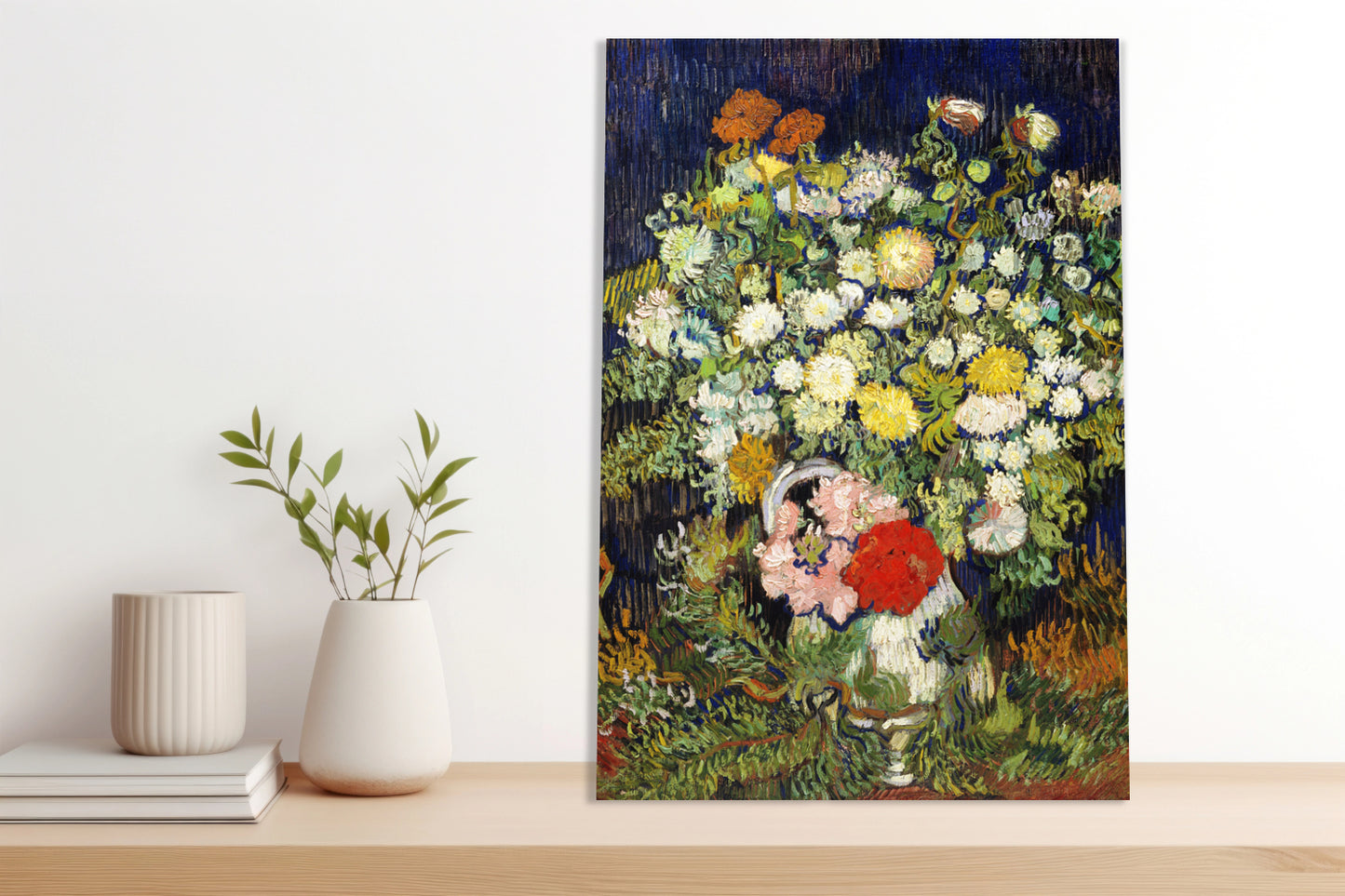 Obraz  Bouquet of Flowers in a Vase, Van Gogh Vintage