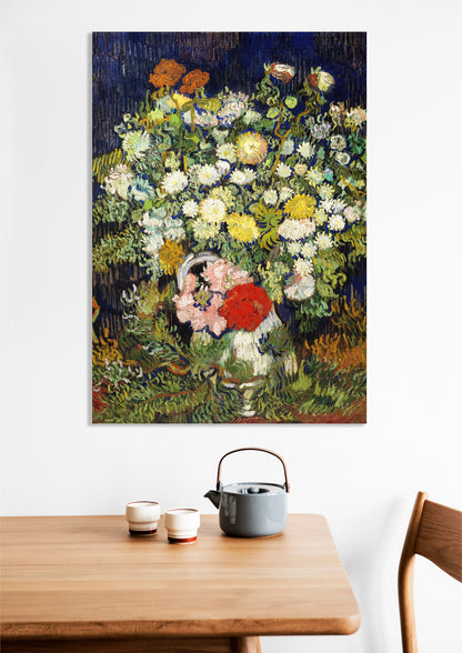 Obraz  Bouquet of Flowers in a Vase, Van Gogh Vintage