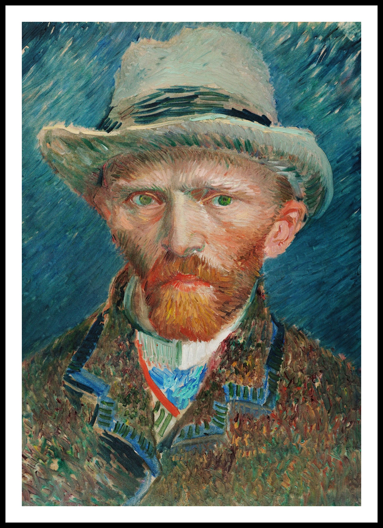Plakat  Self-Portrait 4, Van Gogh Vintage do Salonu