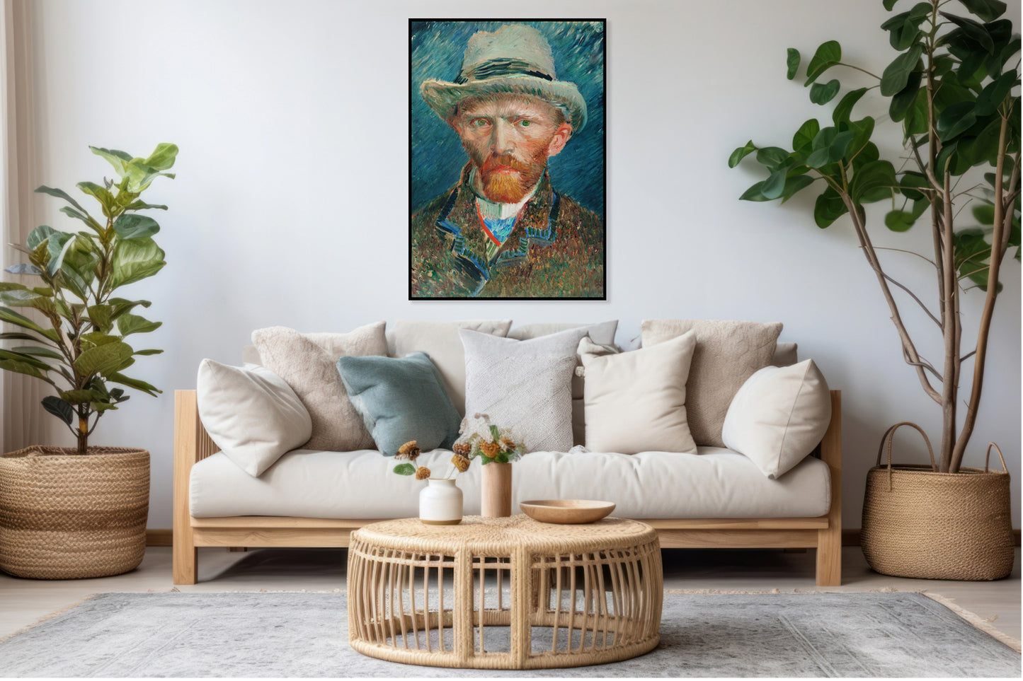 Plakat  Self-Portrait 4, Van Gogh Vintage do Salonu