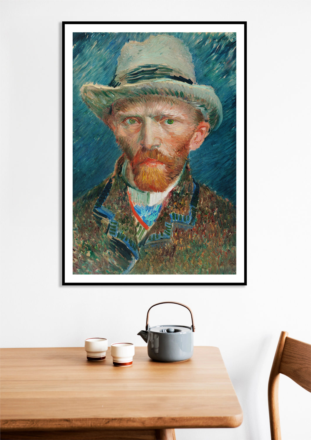 Plakat Van Gogh - Autoportret z kapeluszem