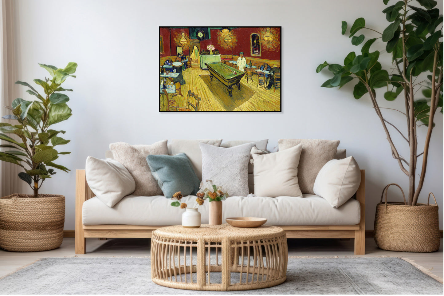 Plakat  The Night Café, Van Gogh Vintage do Salonu