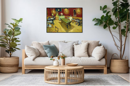 Plakat  The Night Café, Van Gogh Vintage do Salonu
