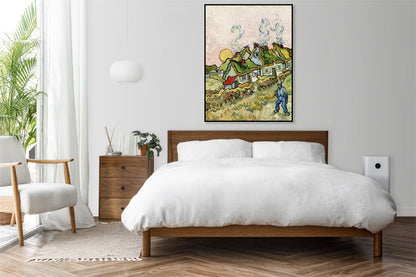 Plakat  Houses and Figure, Van Gogh Vintage do Salonu