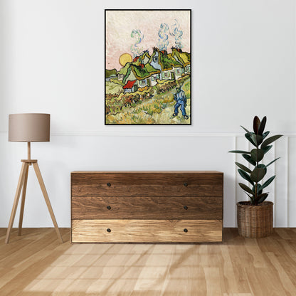 Plakat  Houses and Figure, Van Gogh Vintage do Salonu