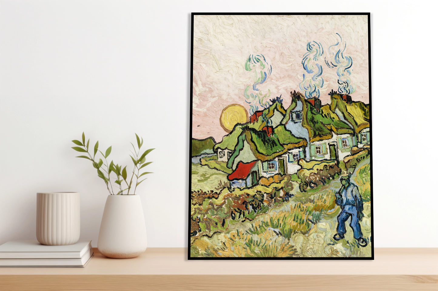 Plakat  Houses and Figure, Van Gogh Vintage do Salonu