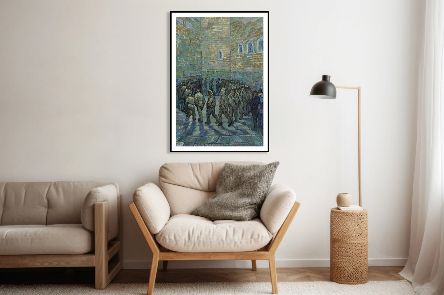 Plakat Van Gogh - Więźniowie spacerujący