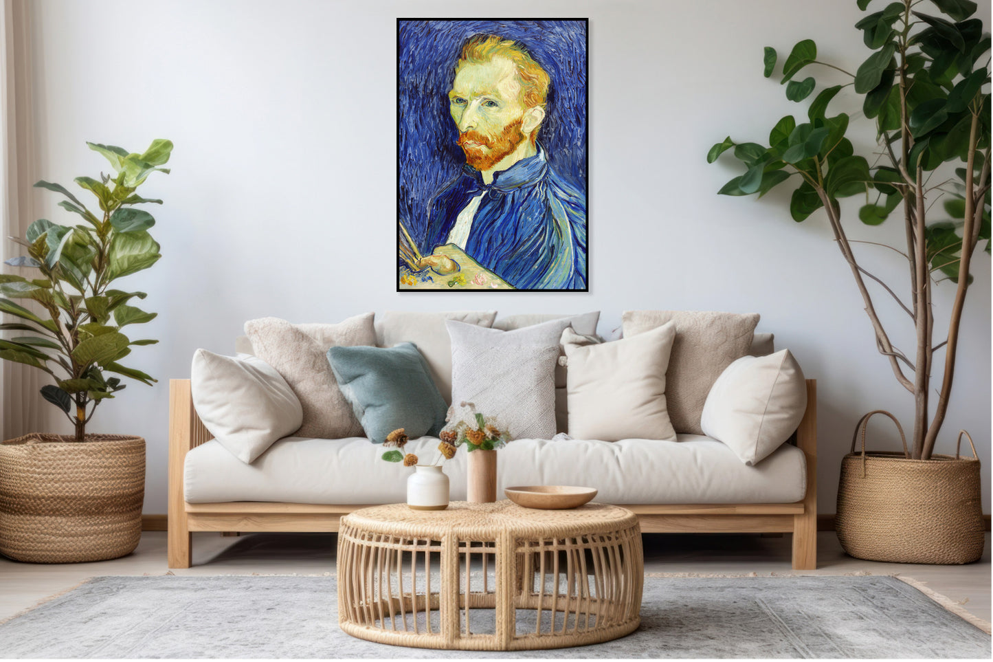 Plakat Autoportret z paletą – Van Gogh