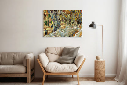 Obraz  The Large Plane Trees, Van Gogh Vintage