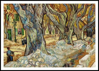 Plakat  The Large Plane Trees, Van Gogh Vintage