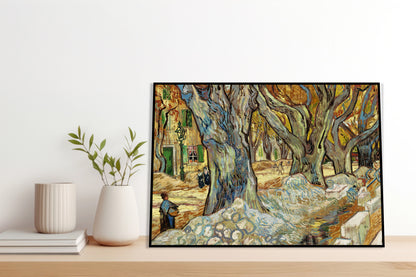Plakat  The Large Plane Trees, Van Gogh Vintage