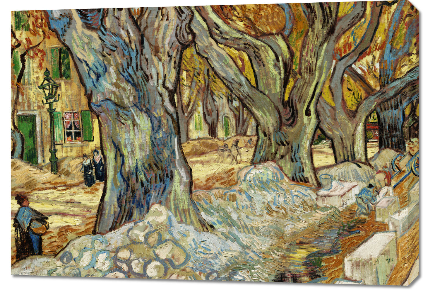 Obraz  The Large Plane Trees, Van Gogh Vintage