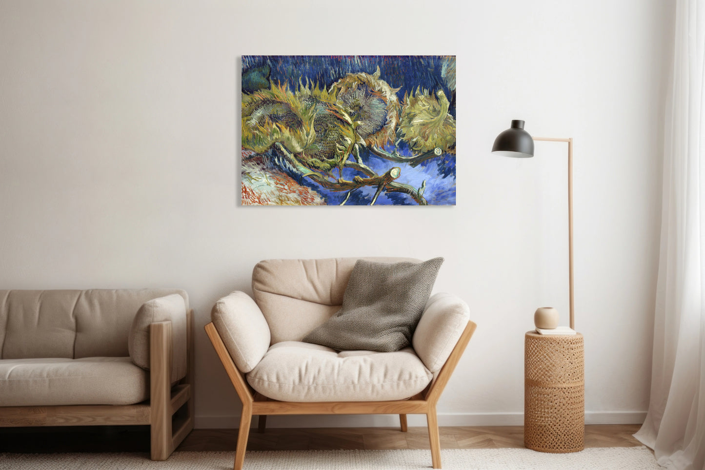 Obraz   Four Withered Sunflowers, Van Gogh Vintage