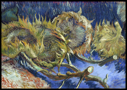 Plakat   Four Withered Sunflowers, Van Gogh Vintage