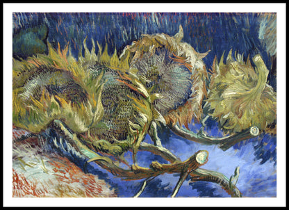 Plakat   Four Withered Sunflowers, Van Gogh Vintage