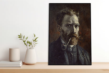 Plakat Autoportret z fajką – Van Gogh