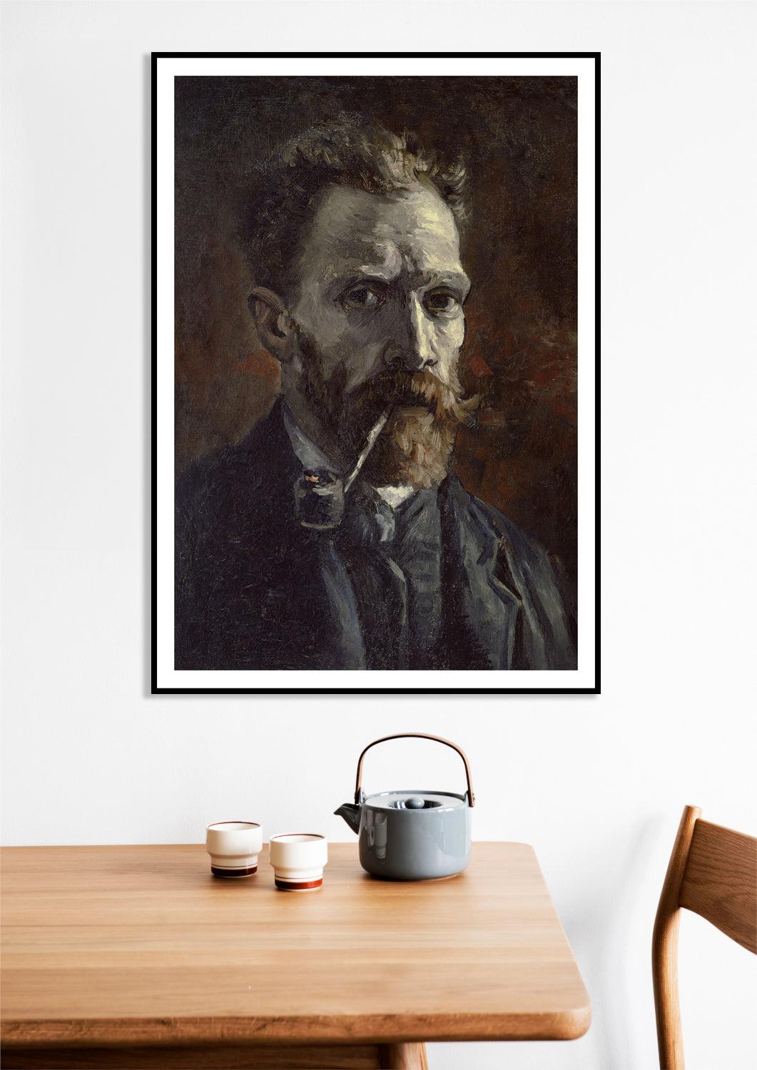 Plakat Autoportret z fajką – Van Gogh