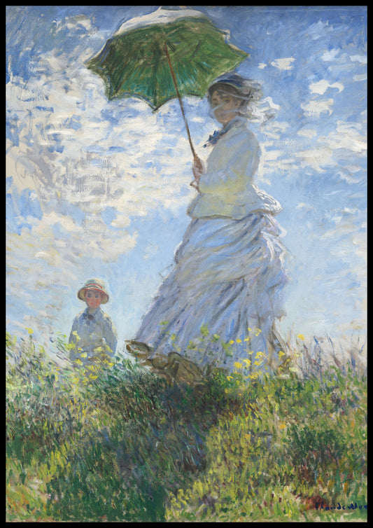 Plakat Kobieta z parasolką – Claude Monet