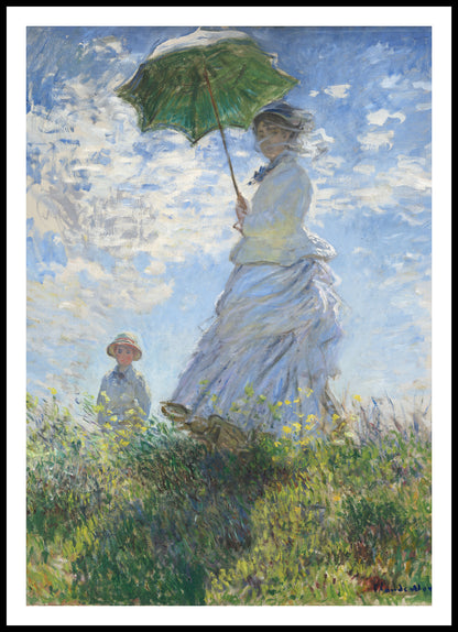 Plakat Kobieta z parasolką – Claude Monet