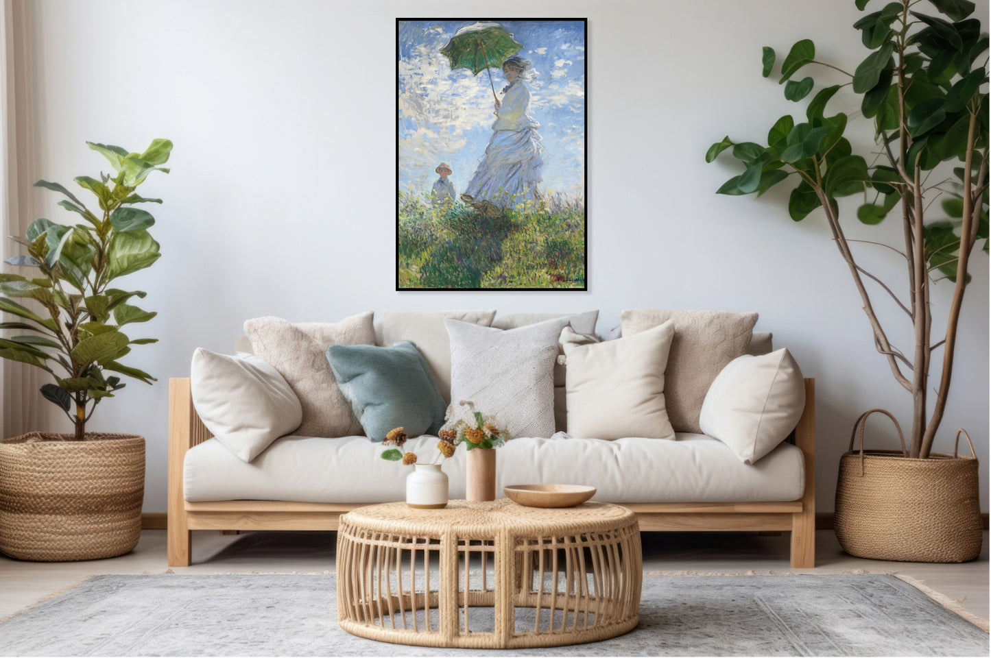 Plakat Kobieta z parasolką – Claude Monet