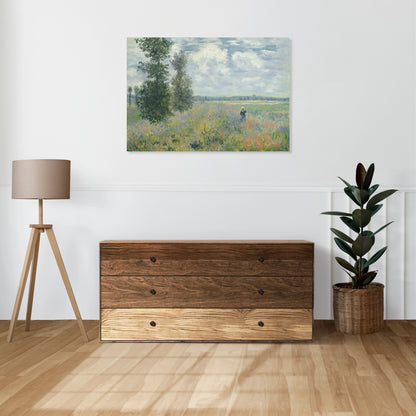 Obraz  Poppy Fields Near Argenteuil, Monet Vintage
