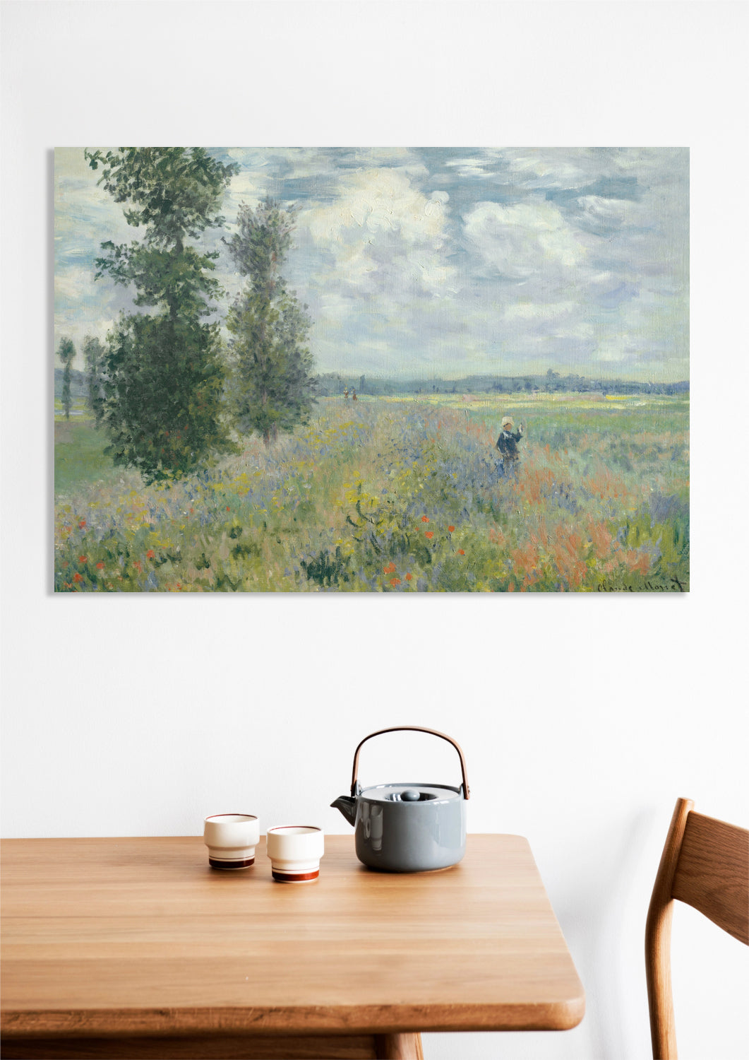 Obraz  Poppy Fields Near Argenteuil, Monet Vintage
