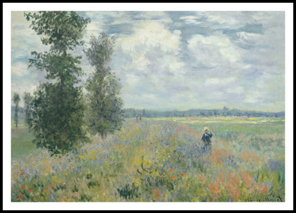 Plakat  Poppy Fields Near Argenteuil, Monet Vintage