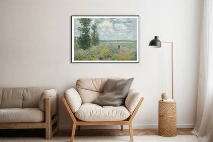 Plakat  Poppy Fields Near Argenteuil, Monet Vintage