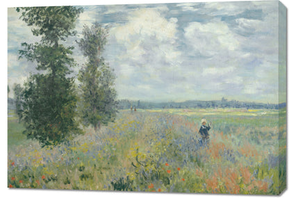 Obraz  Poppy Fields Near Argenteuil, Monet Vintage