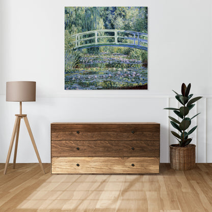Obraz  Water Lilies and Japanese Bridge, Monet Vintage